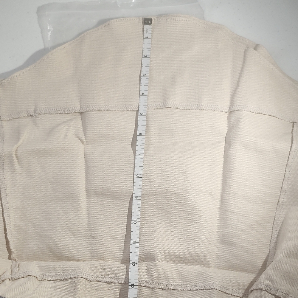 Longaberger Library Basket Fabric Liner In Flax, New In Package Item #23358239 - Picture 6 of 6